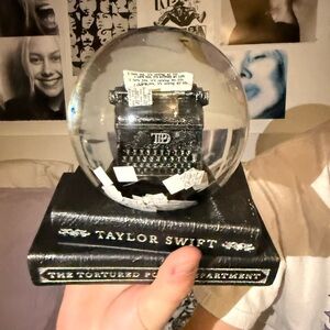 NIB Taylor Swift TTPD Typewriter Snow Globe